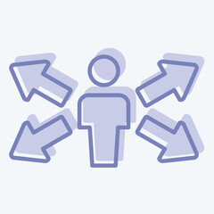 Icon Opportunity. related to Choice symbol. two tone style. simple illustration