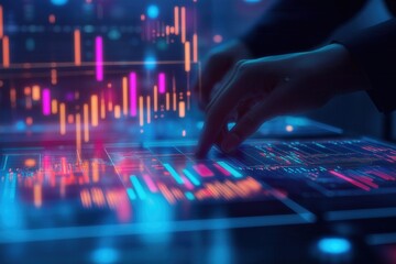 Colorful 3D Data Visualization of Analytics and Metrics