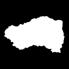 Cabanas department map, administrative division of El Salvador.