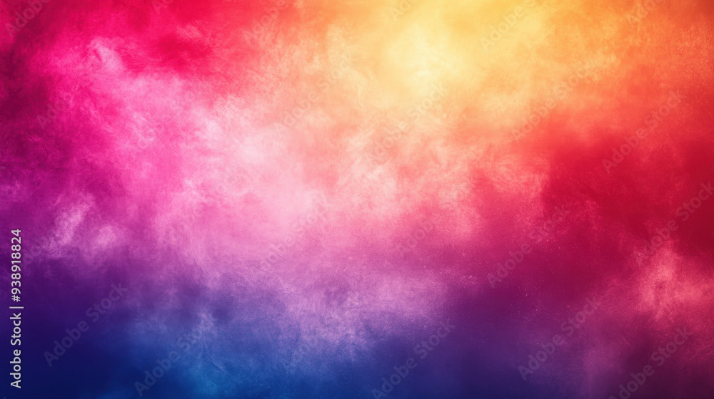 Poster colorful grain pattern, a vibrant gradient background featuring a blurred pattern with grain noise e