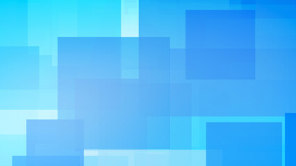 abstract geometrical pattern background with blue square windows and color gradient, modern blurred overlapped cube shapes with copy space for technology, digital media and other business