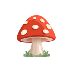 mushroom isolated on white made by midjeorney