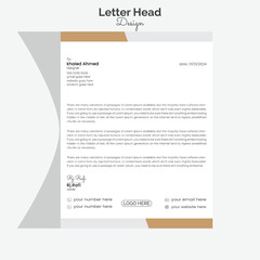 professional Letter Head design for business company