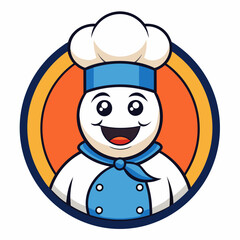 Chef Mascot Logo art vector illustration