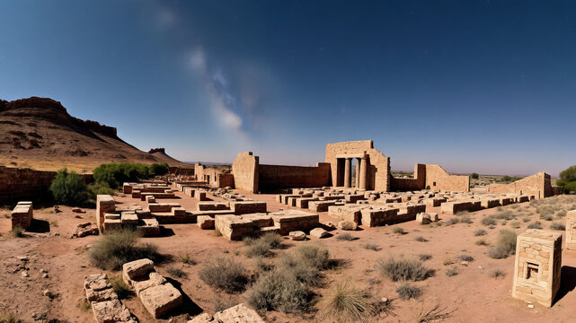 Verborgene Ruinen unter dem Sternenhimmel