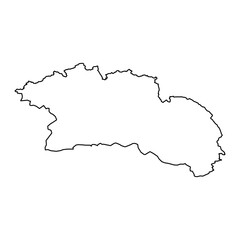 Hunza district map, administrative division of Pakistan. Vector illustration.