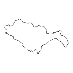 Shigar district map, administrative division of Pakistan. Vector illustration.