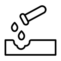 Corrosive Vector Line Icon Design