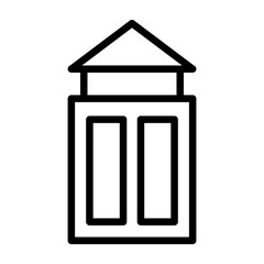 Lamp Vector Line Icon Design