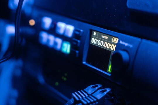 Closeup eines Videoaufnahmeger&auml;ts, Videorecorder von Blackmagic Design