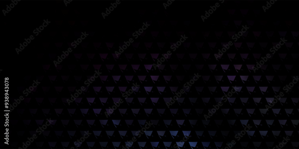 Wall mural dark blue vector background with polygonal style.