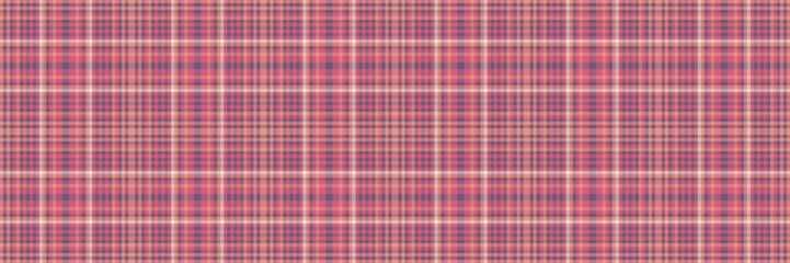Nostalgia tartan vector background, vertical texture fabric check. Editable plaid pattern seamless textile in red and pastel colors.