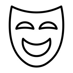 Costume Performer Vector Line Icon Design
