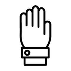 Parade Volunteer Vector Line Icon Design