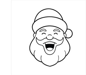 Santa Claus with festive ornaments vector.