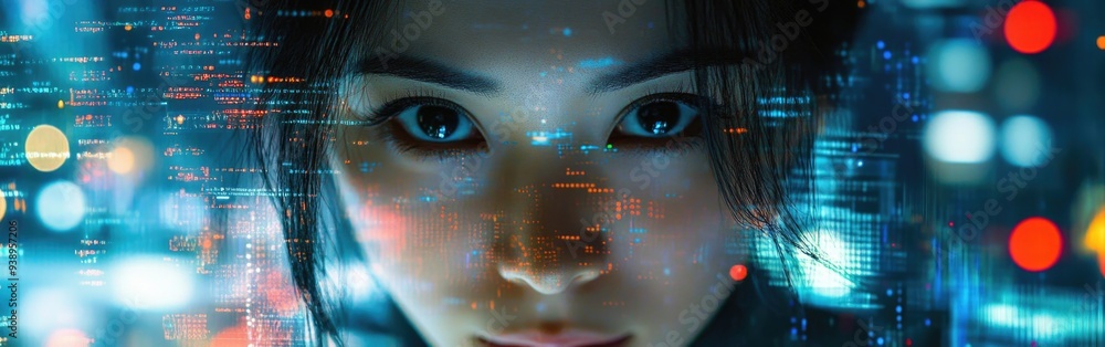 Aufkleber an it professional focuses intently on ai-driven cybersecurity challenges