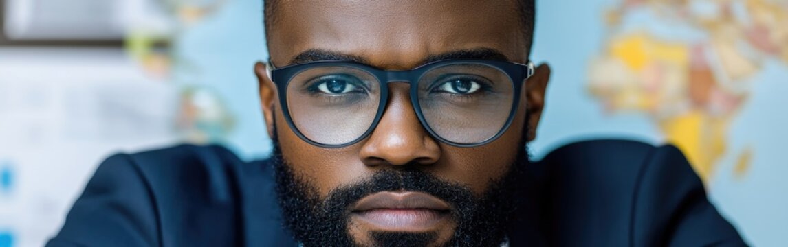 An IT specialist uses facial recognition for cyber security in an innovative workspace