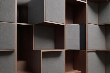 Playful Cubic Geometry in Deep Textured Design