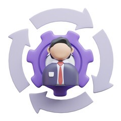 Personal Development 3D Illustration