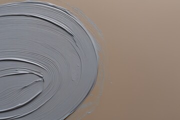 Grey Paint Texture Drift Isolated on Neutral Background for Design Use