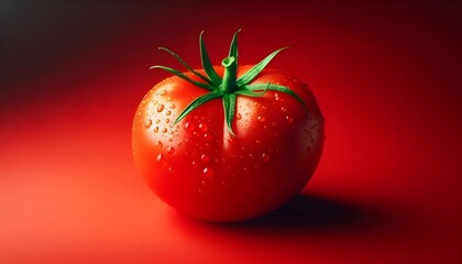 tomato red background