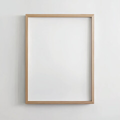 Obraz premium Ultra-Realistic Blank White Frame for Creative Design on a Clean White Wall