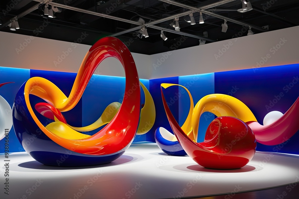 Poster dynamic 3d visualization of fluid curves and shapes
