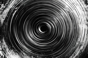 Textured Grungy Black and White Swirling Background with Noise Effects