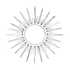 Elegant Abstract Sun Design