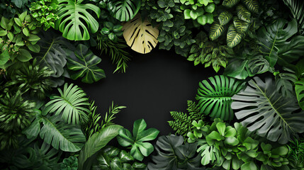 Tropical Leaf Frame.