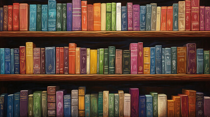 Bookshelf Full of Books.