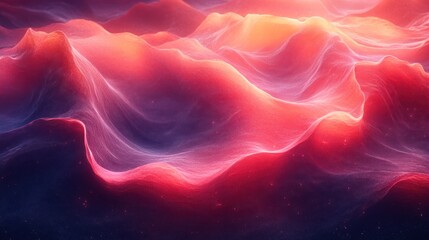 Abstract Landscape with Vibrant Hues