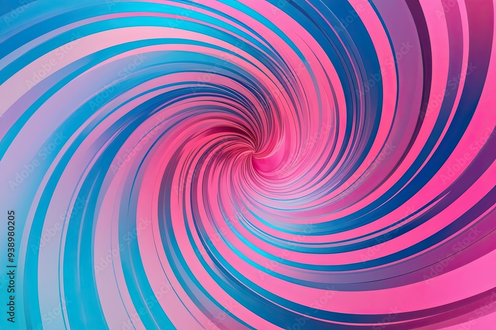 Poster retro pink and blue gradient swirl background with dynamic nostalgic wave pattern