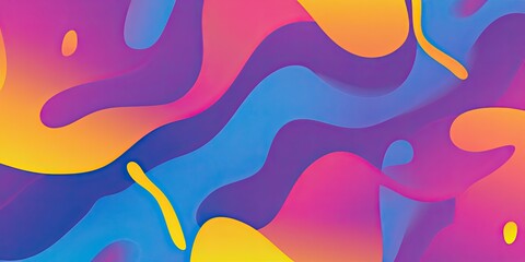 Colorful Abstract Waves with Vivid Gradients