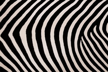 Zebra Stripes Detailed Close-Up Textured Background and Pattern Analysis