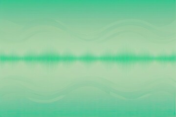 Obraz premium Soft Mint Fuzzy Sound Wave Background Template in Light Gradient Colors
