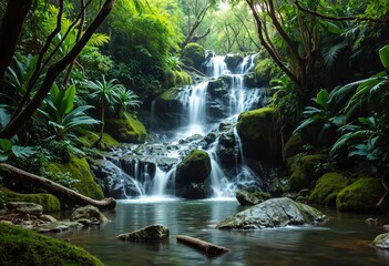 Fototapeta premium waterfall in the forest