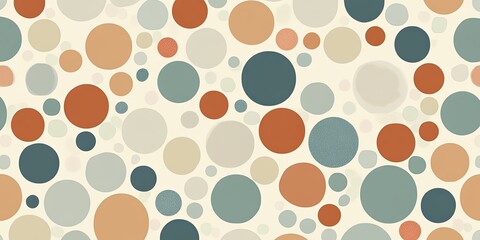 Colorful Dots Pattern on Light Background
