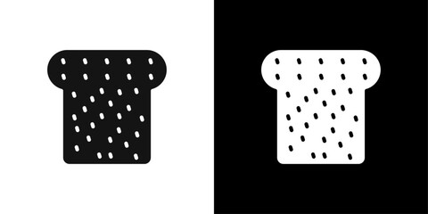 bread slices icon Flat fill set collection