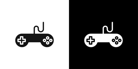 Joystick icon Flat fill set collection © Kajal