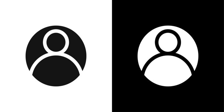 profile photo icon Flat fill set collection