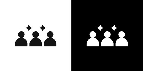 Squad icon Flat fill set collection