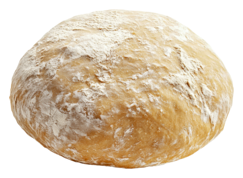 PNG Freshly kneaded dough ready for baking at home