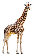 Fototapeta premium PNG Graceful giraffe standing tall