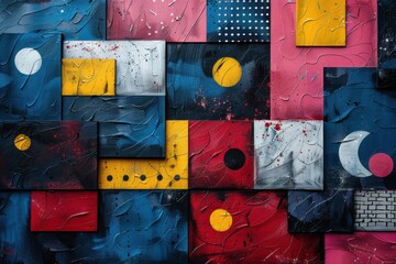 abstract background in colors and patterns for World Rabies Day