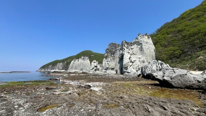 海岸　岸壁　仏ヶ浦