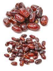 Dates on a white background