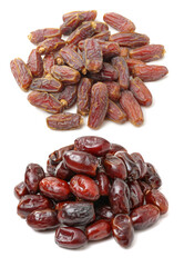 Dates on a white background