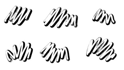 Obraz premium set of scribbles transparent png. graffiti
