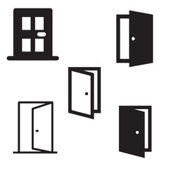 Front Door icon set 